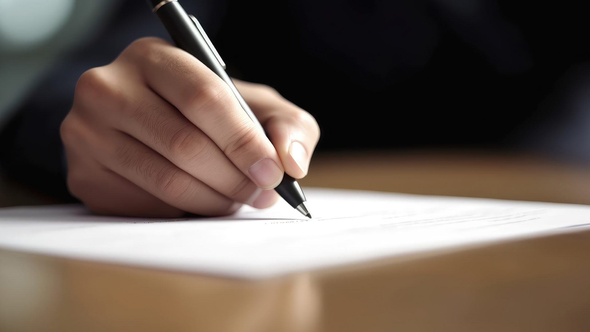 Professional at desk